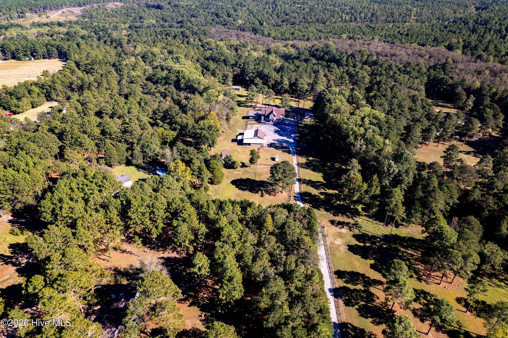 15.5 Acres of Land with Home for Sale in Southern Pines, North Carolina