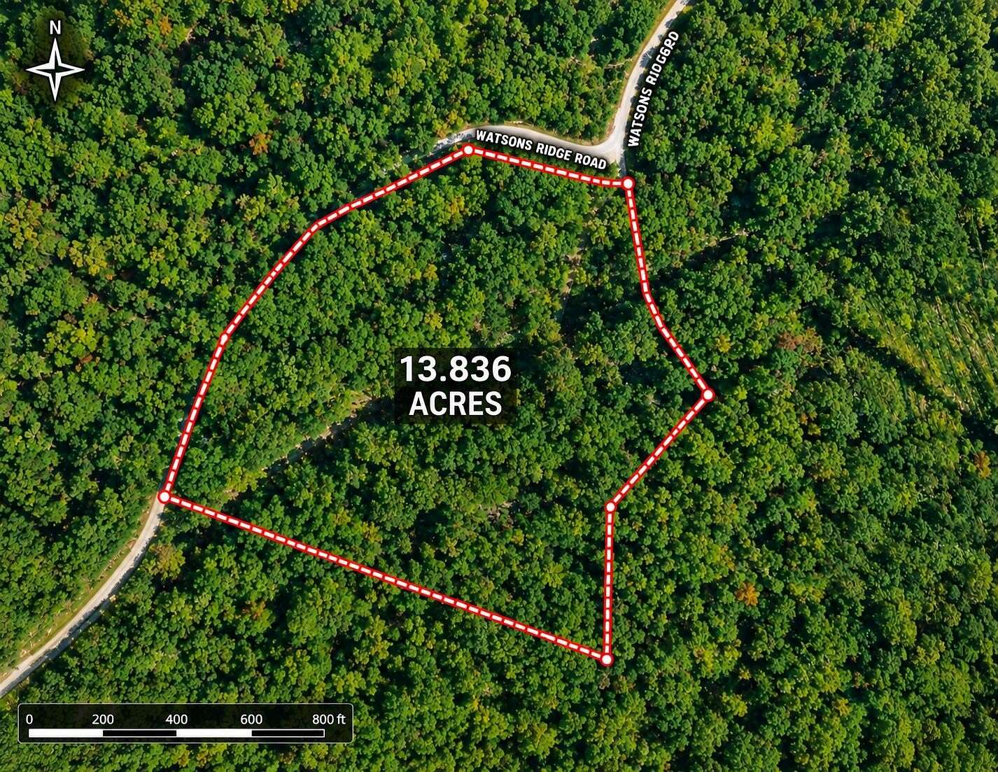 13.8 Acres of Recreational & Residential Land for Sale in Irvine, Kentucky