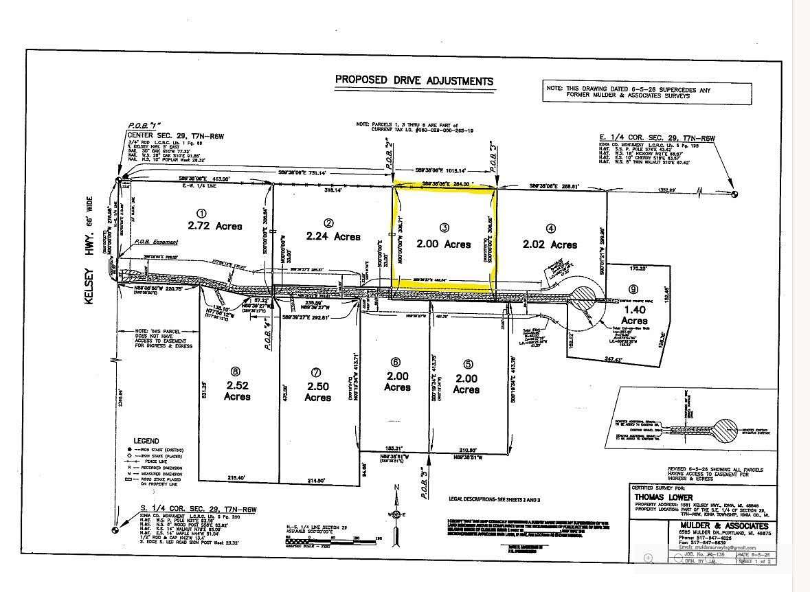 2 Acres of Residential Land for Sale in Ionia, Michigan