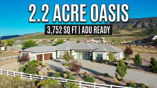 2.22 Acres of Land with Home for Sale in Parowan, Utah