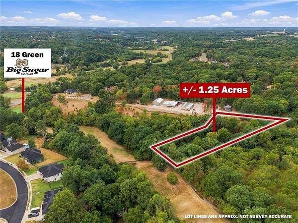 1.25 Acres of Residential Land for Sale in Pea Ridge, Arkansas