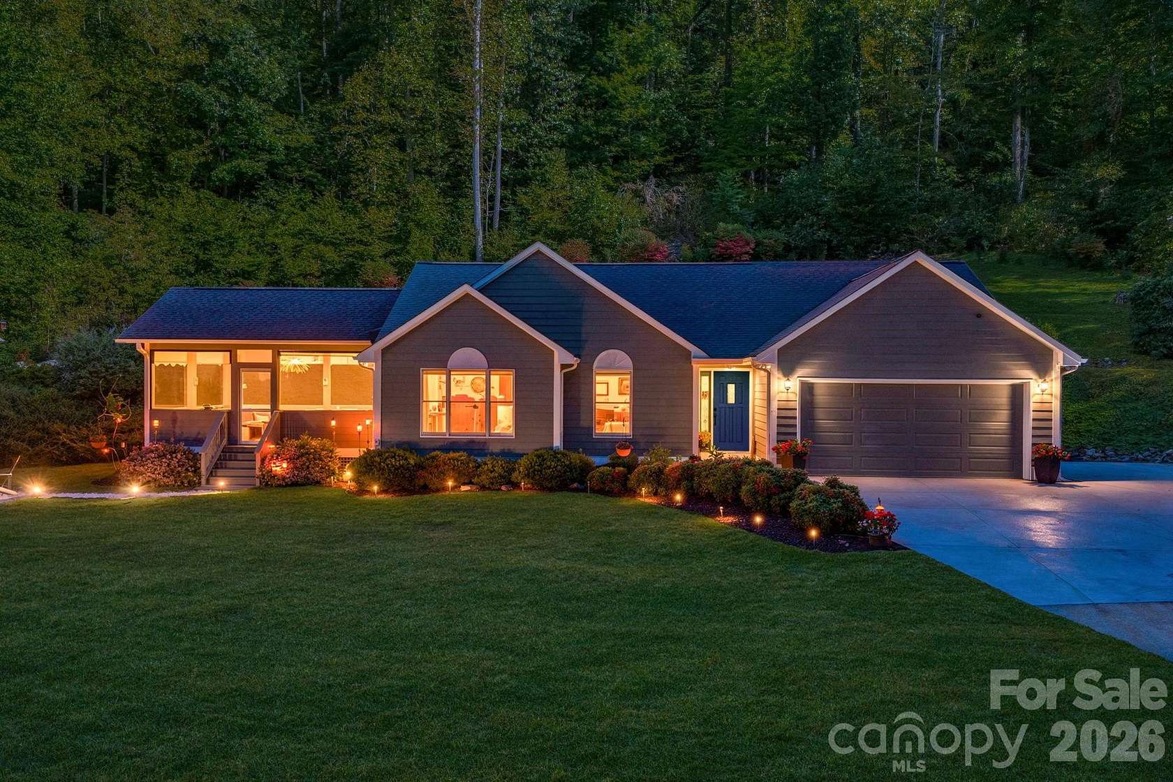 37.5 Acres of Recreational Land with Home for Sale in Leicester, North Carolina