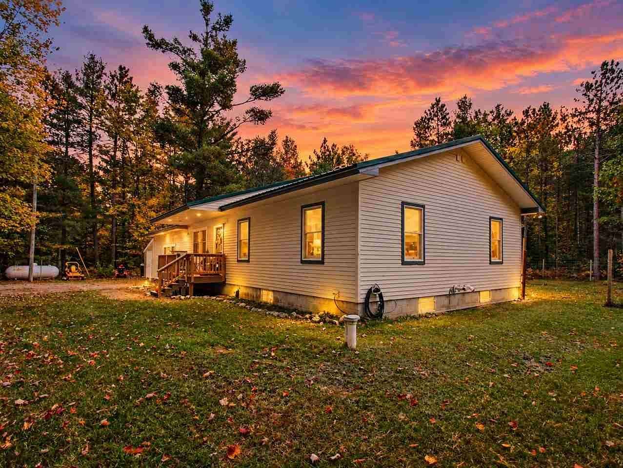 4.76 Acres of Land with Home for Sale in Pellston, Michigan