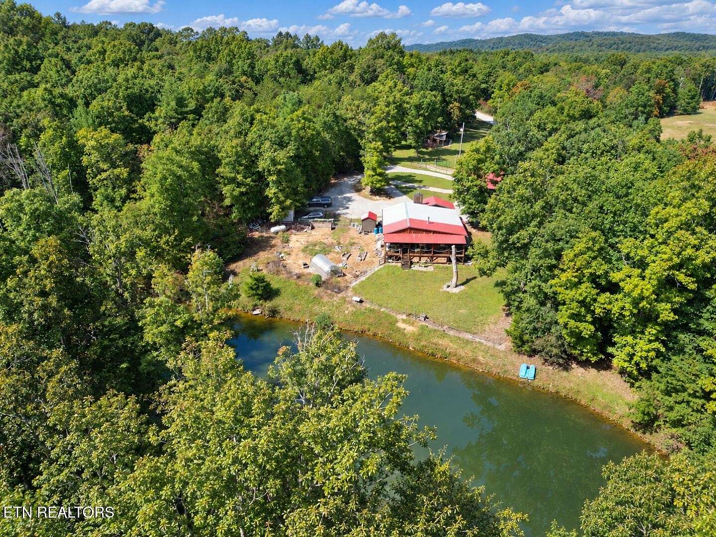 13.4 Acres of Land with Home for Sale in Deer Lodge, Tennessee