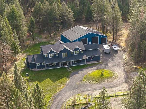 11 Acres of Land with Home for Sale in Nine Mile Falls, Washington