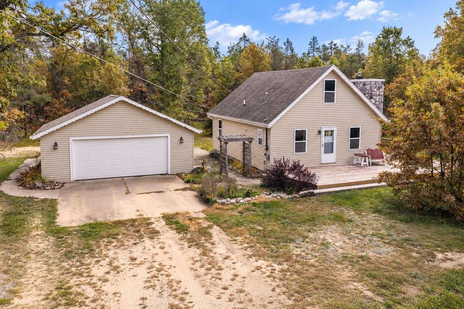 5 Acres of Land with Home for Sale in Grayling, Michigan