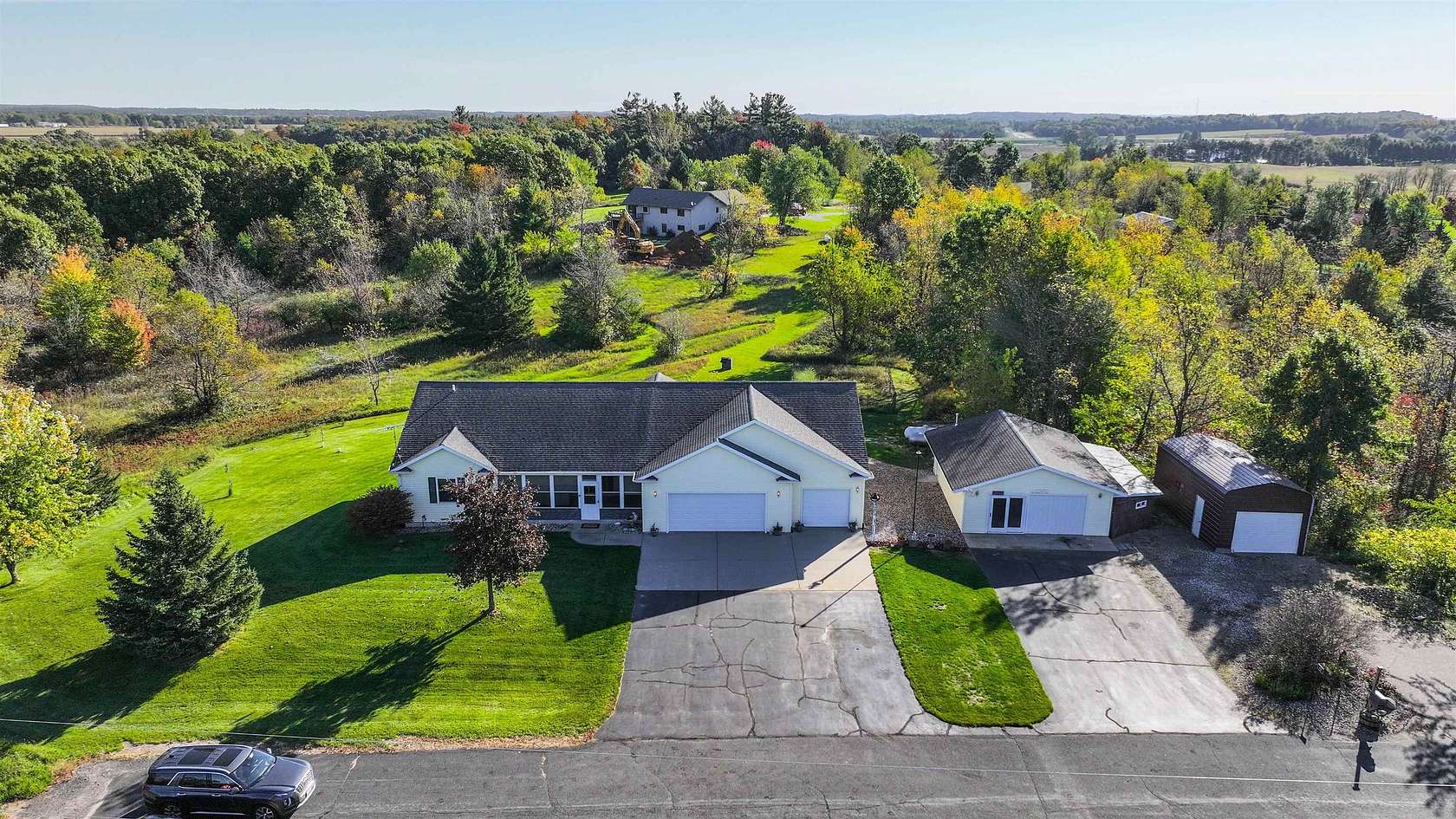 2.29 Acres of Land with Home for Sale in Amherst, Wisconsin