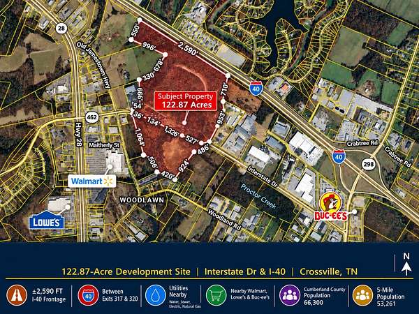128 Acres of Land for Sale in Crossville, Tennessee