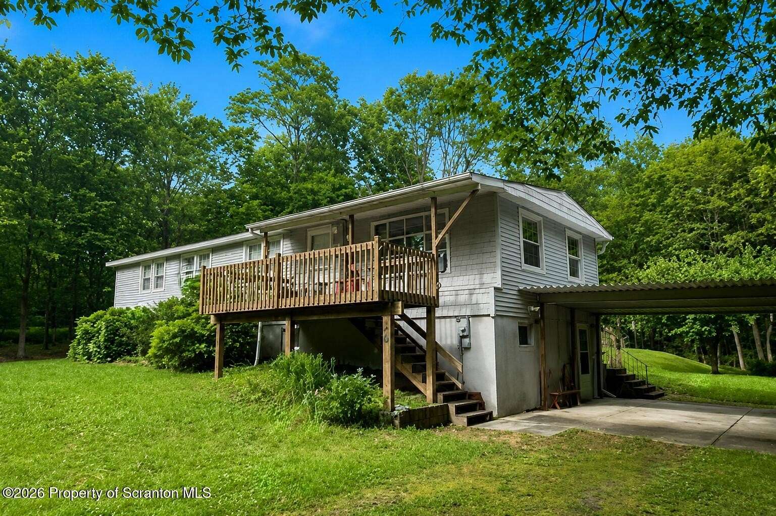 4.57 Acres of Land with Home for Sale in Canadensis, Pennsylvania