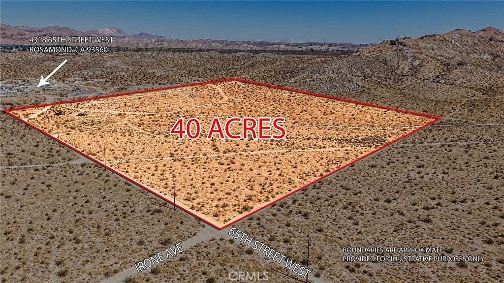 40 Acres of Land for Sale in Rosamond, California
