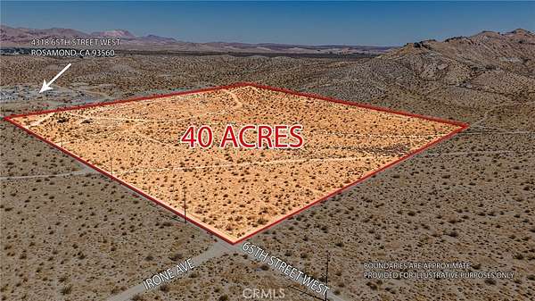 40 Acres of Land for Sale in Rosamond, California
