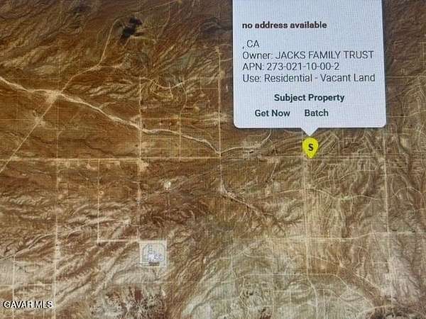 19.9 Acres of Land for Sale in Juniper Hills, California