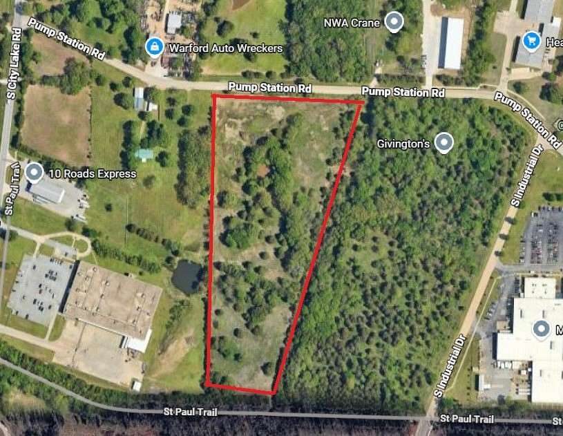 11.8 Acres of Commercial Land for Sale in Fayetteville, Arkansas