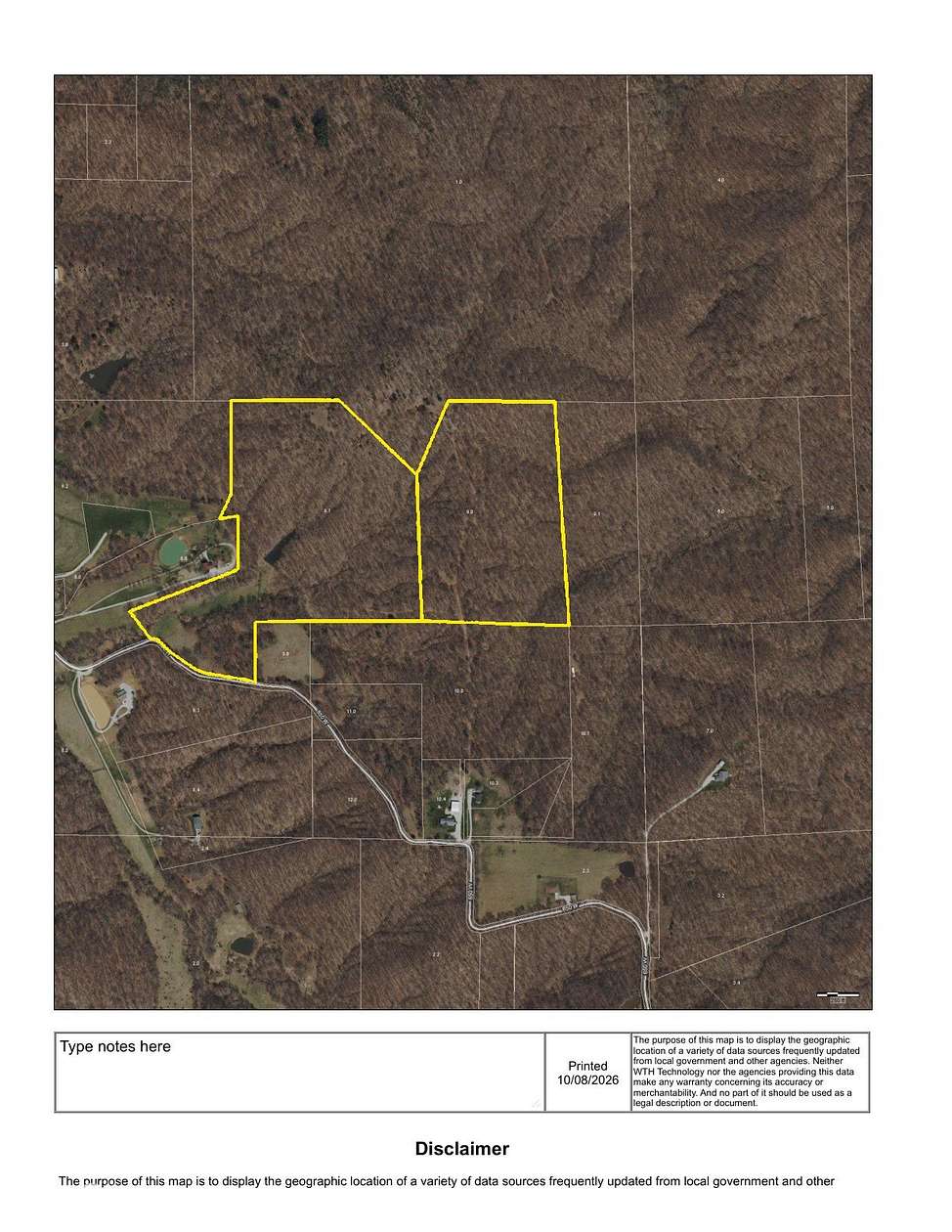63.3 Acres of Recreational & Residential Land for Sale in Brownstown, Indiana