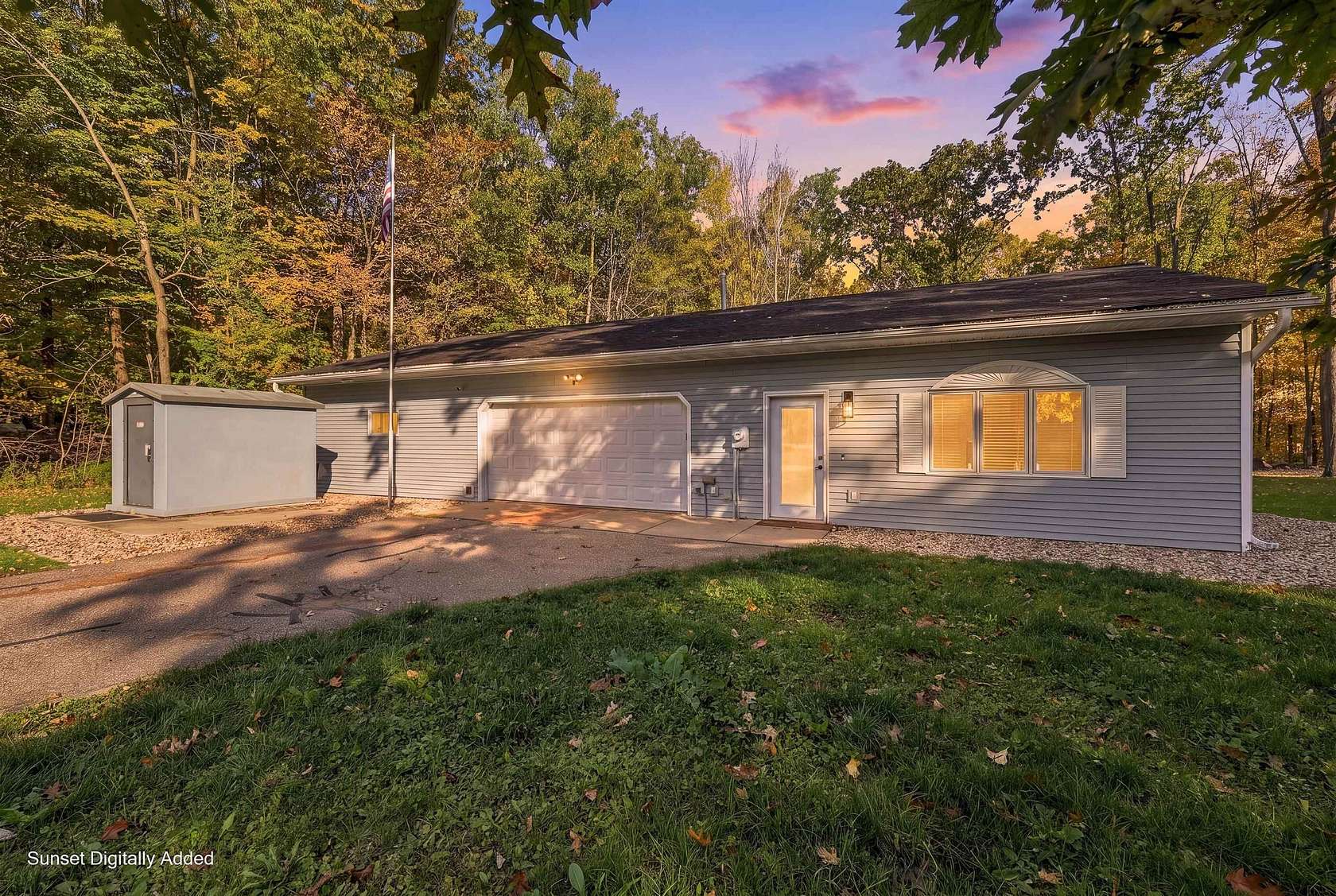3 Acres of Land with Home for Sale in Hatley, Wisconsin