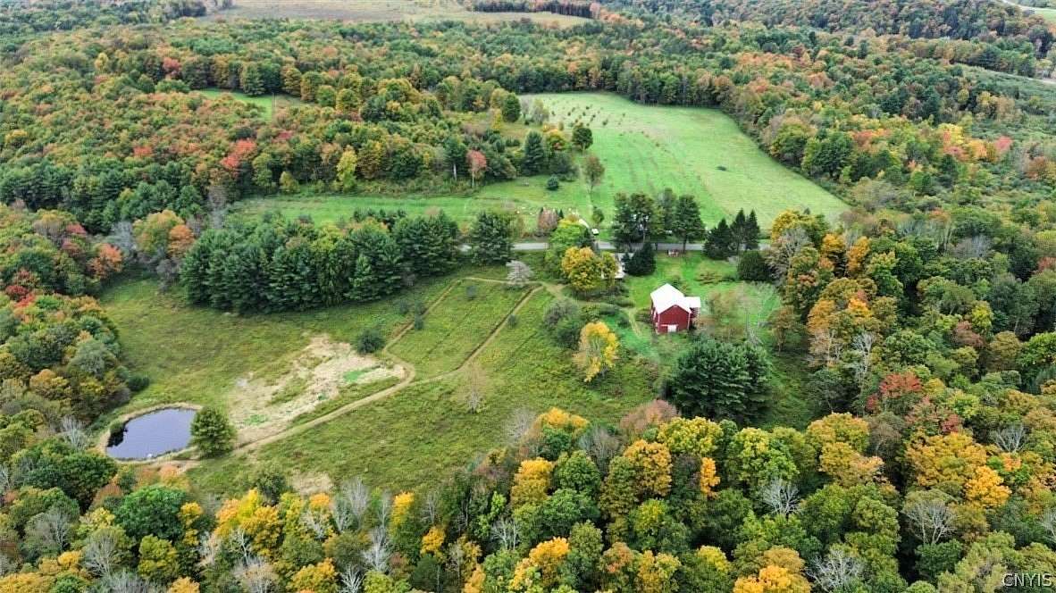 52 Acres of Agricultural Land with Home for Sale in Cincinnatus, New York