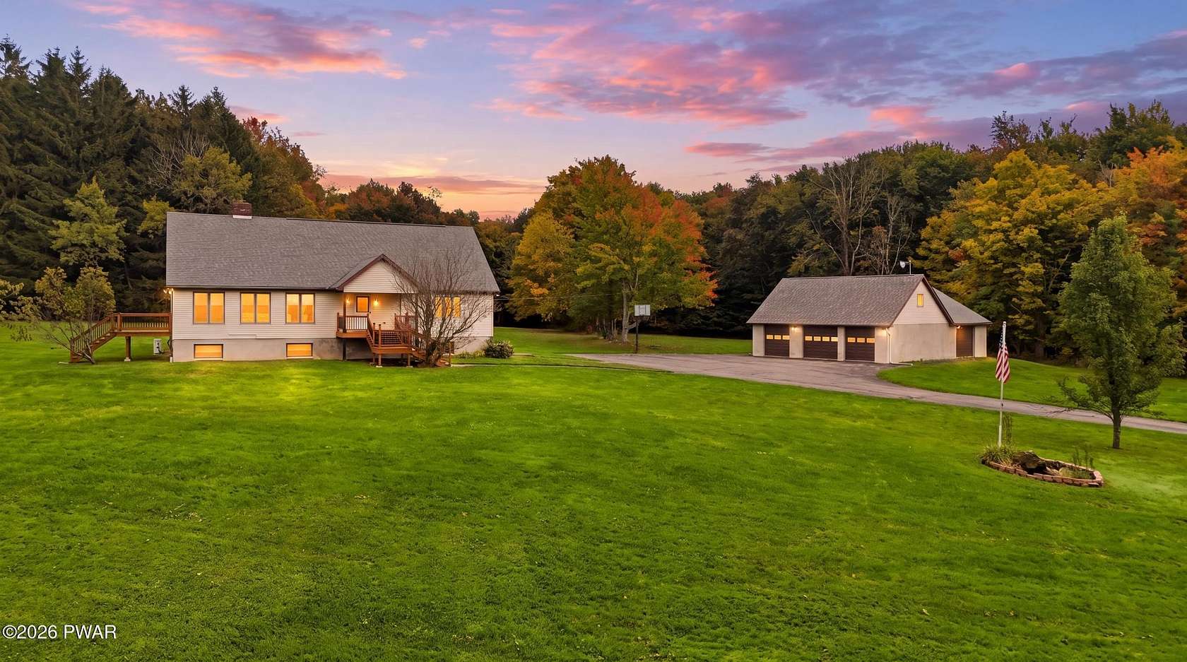 5.86 Acres of Land with Home for Sale in Lake Ariel, Pennsylvania
