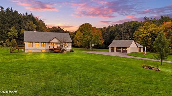 5.86 Acres of Land with Home for Sale in Lake Ariel, Pennsylvania