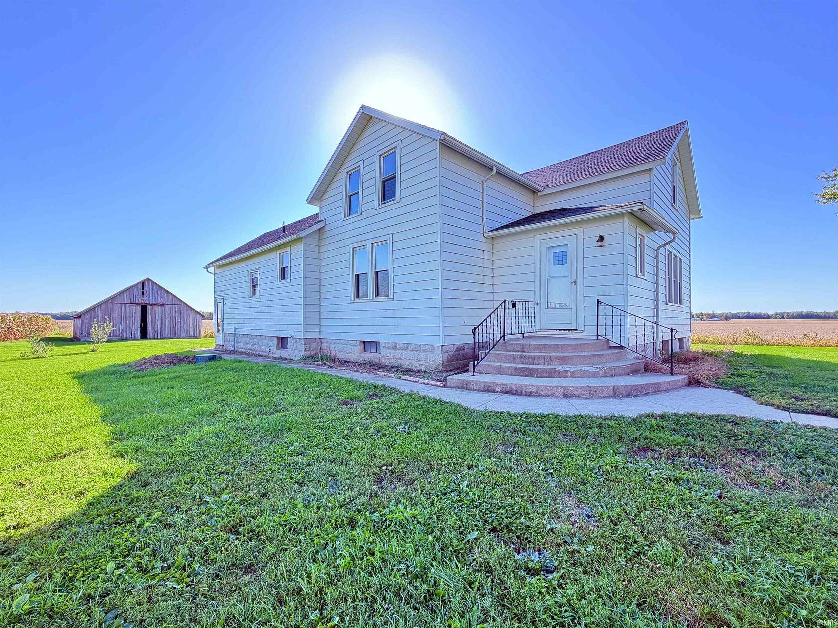 3.17 Acres of Land with Home for Auction in Ossian, Indiana