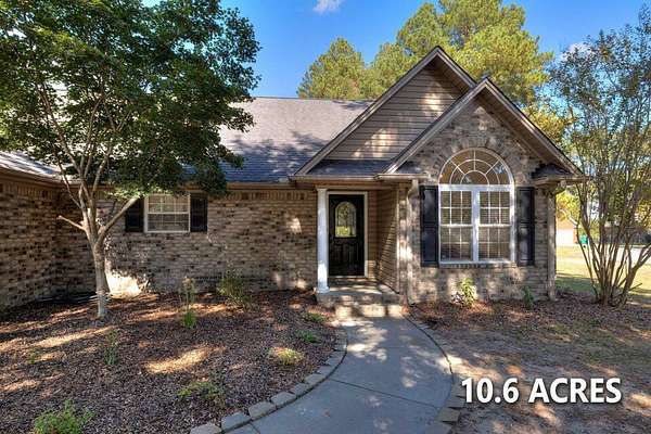 10.6 Acres of Land with Home for Sale in Sumter, South Carolina