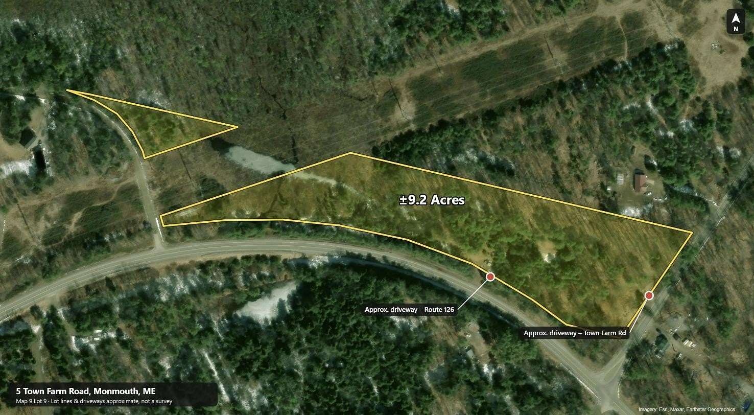 9.2 Acres of Land for Sale in Monmouth, Maine