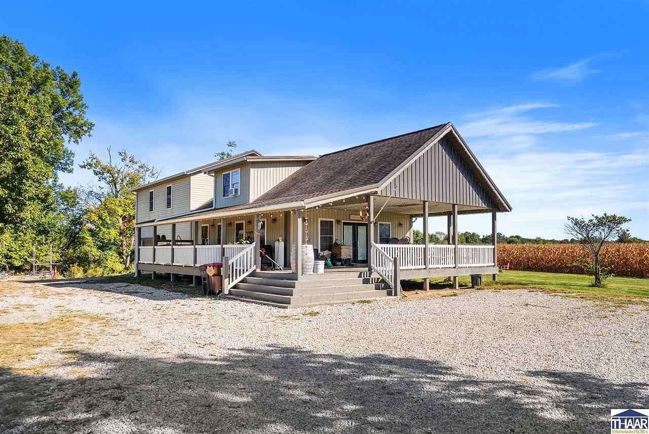 1.53 Acres of Land with Home for Sale in Jasonville, Indiana