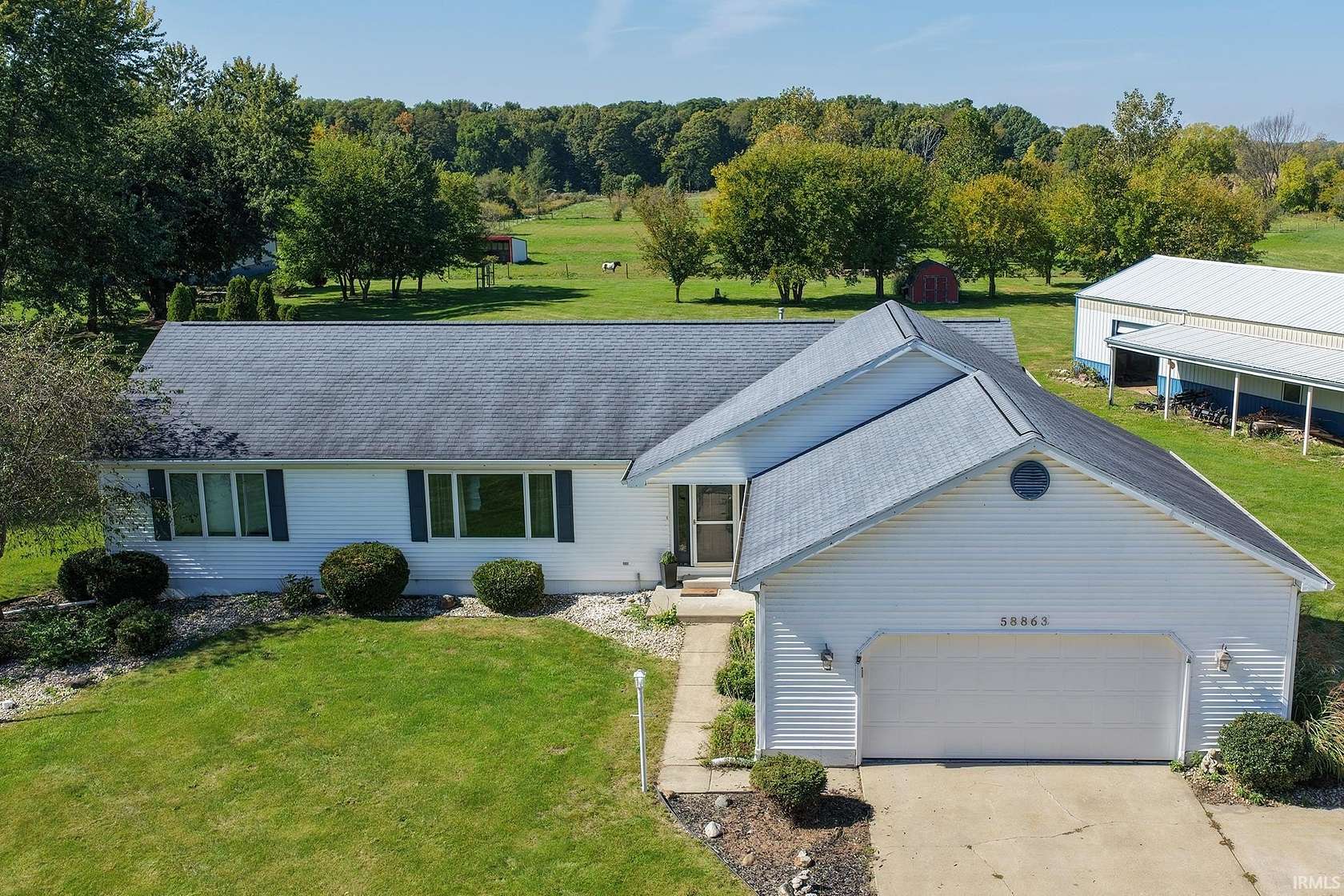 9.3 Acres of Land with Home for Sale in Goshen, Indiana