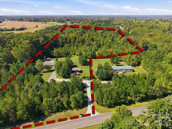 12 Acres of Land with Home for Sale in Woodleaf, North Carolina