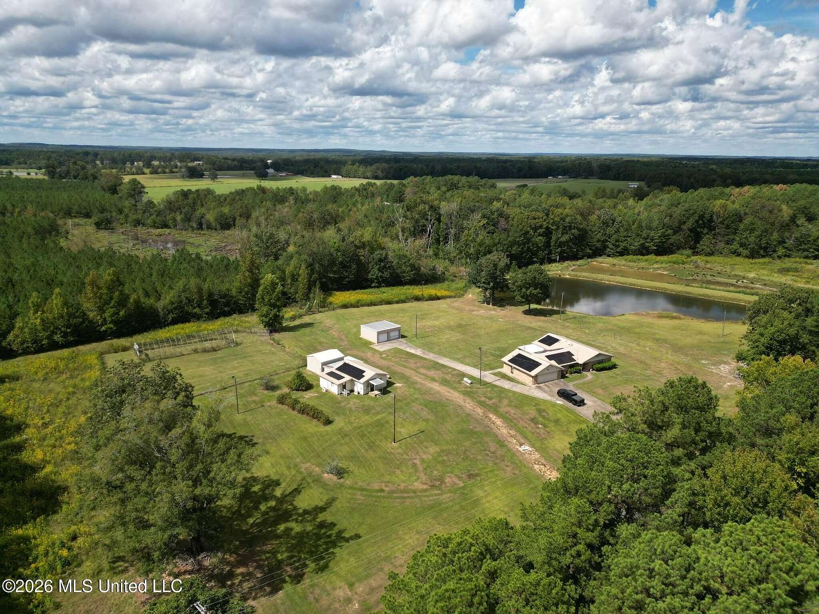 5.5 Acres of Land with Home for Sale in Louisville, Mississippi