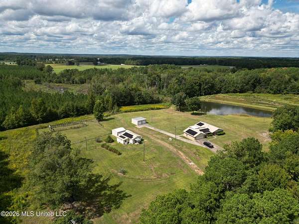 5.5 Acres of Land with Home for Sale in Louisville, Mississippi
