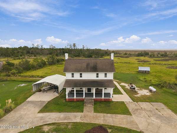 91.5 Acres of Recreational Land with Home for Sale in Engelhard, North Carolina