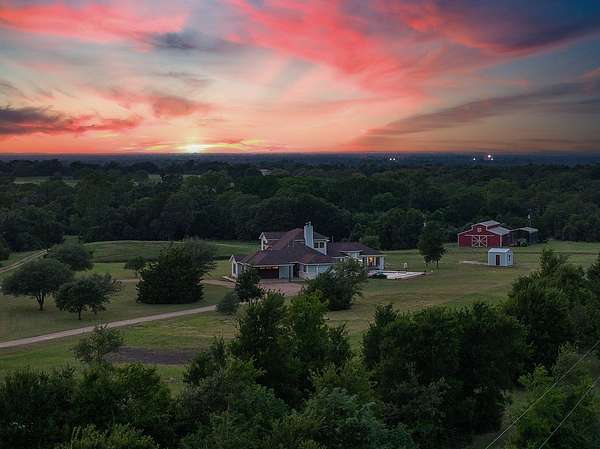 28.1 Acres of Agricultural Land with Home for Sale in Carmine, Texas