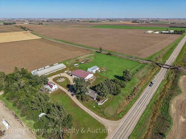 6.34 Acres of Land with Home for Sale in Hull, Iowa