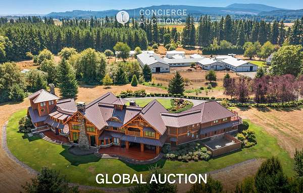 53.7 Acres of Agricultural Land with Home for Auction in Elma, Washington