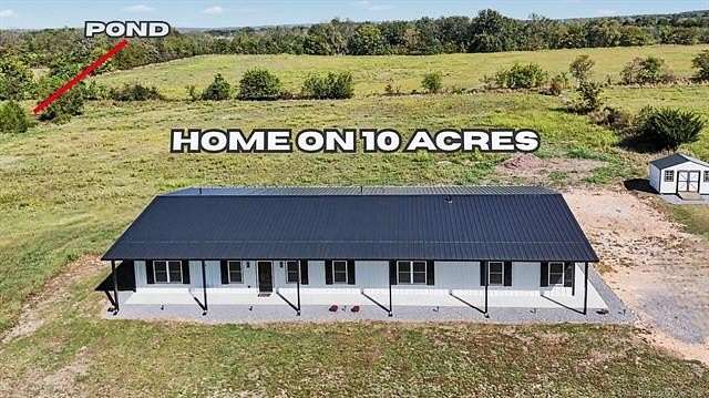 10 Acres of Land with Home for Sale in Hulbert, Oklahoma