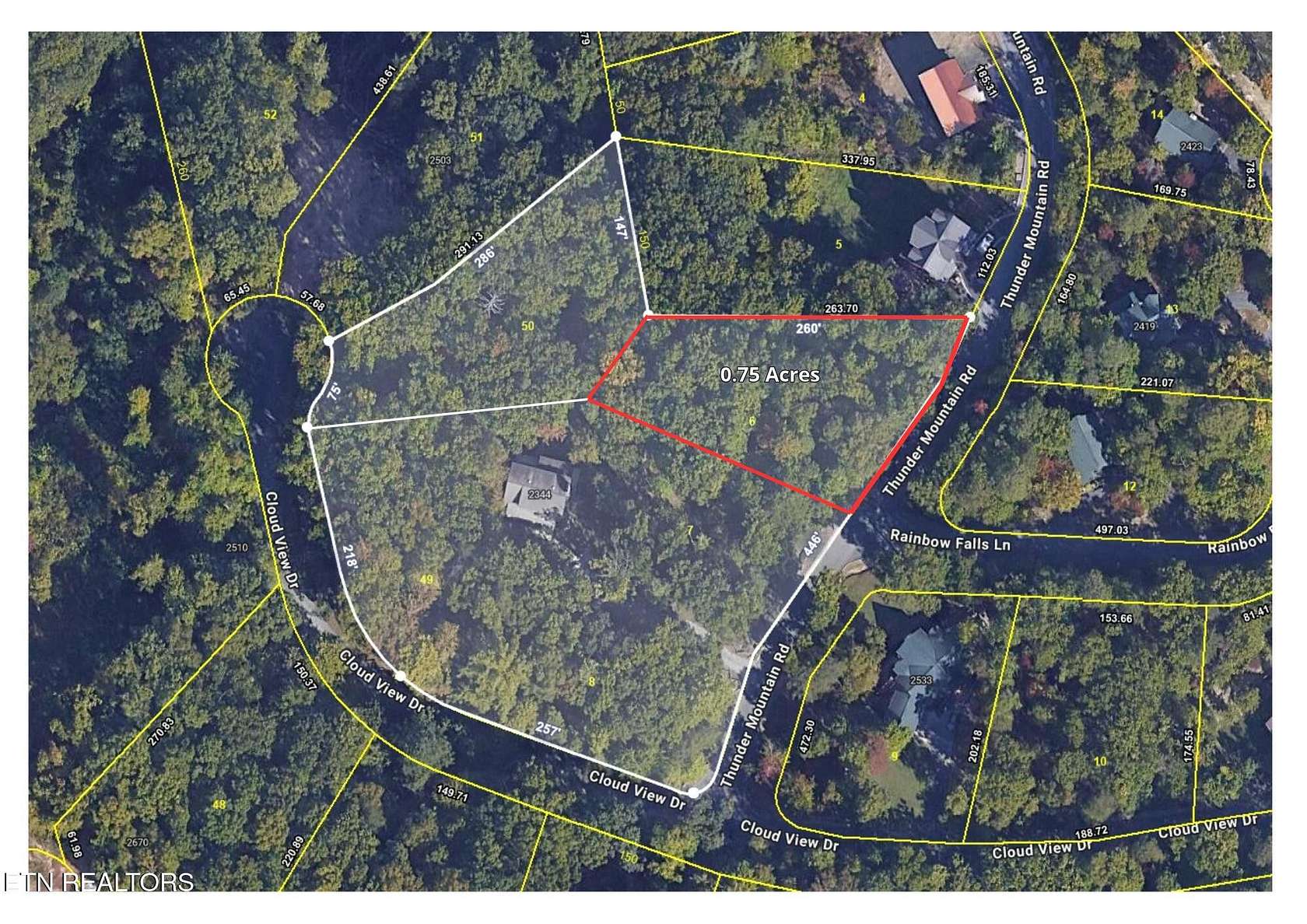 0.75 Acres of Residential Land for Sale in Sevierville, Tennessee