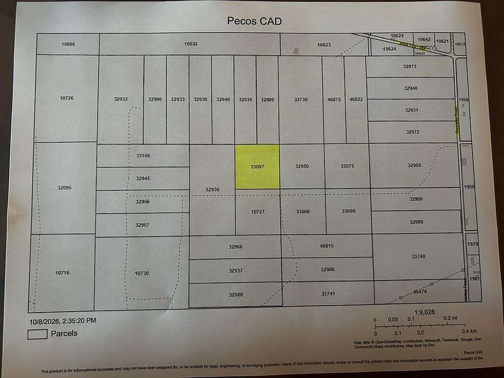 10.1 Acres of Land for Sale in Fort Stockton, Texas
