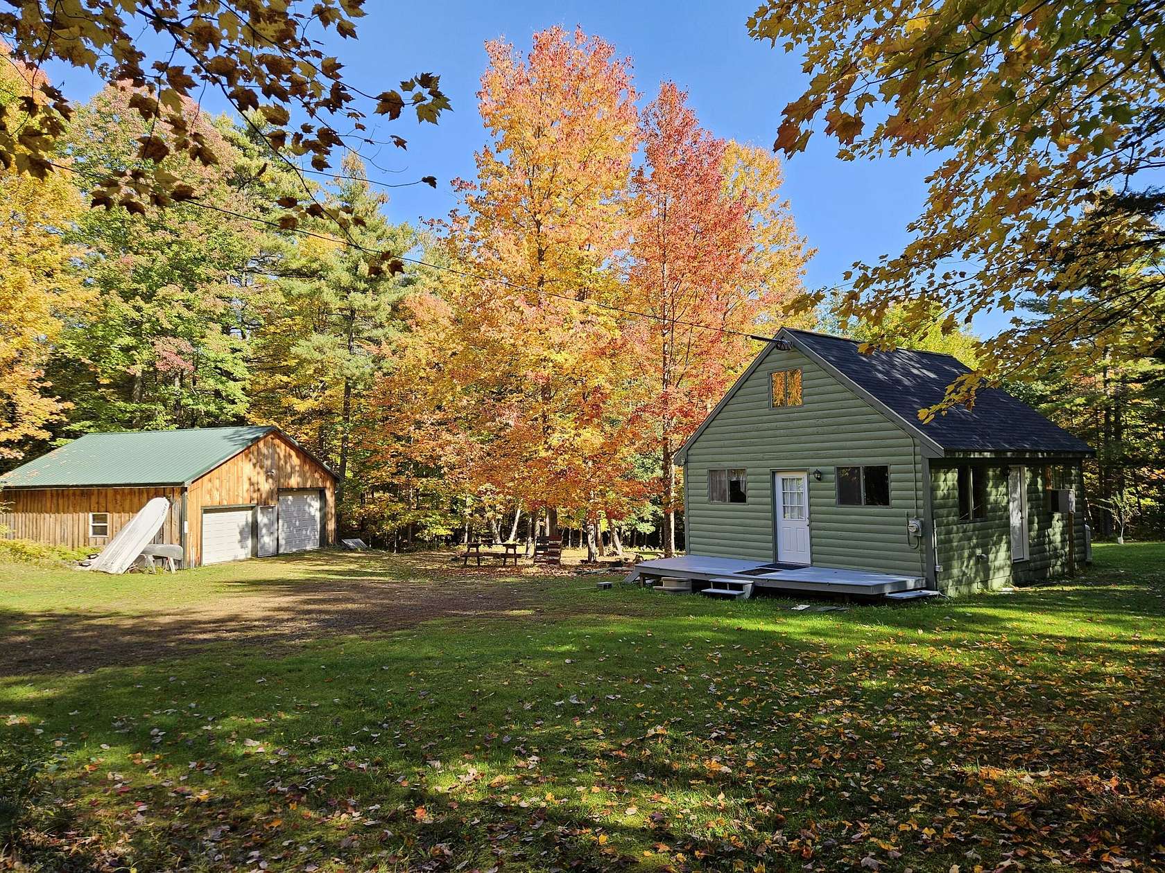 18.4 Acres of Recreational Land with Home for Sale in Starks, Maine