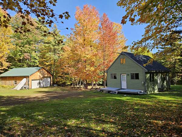 18.4 Acres of Recreational Land with Home for Sale in Starks, Maine