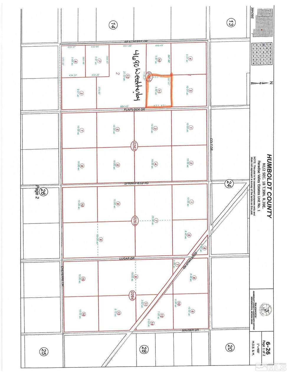 5.88 Acres of Residential Land for Sale in Winnemucca, Nevada