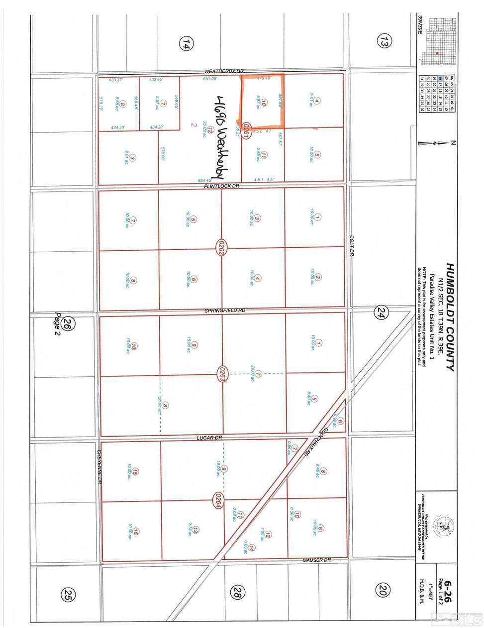 5.87 Acres of Residential Land for Sale in Winnemucca, Nevada