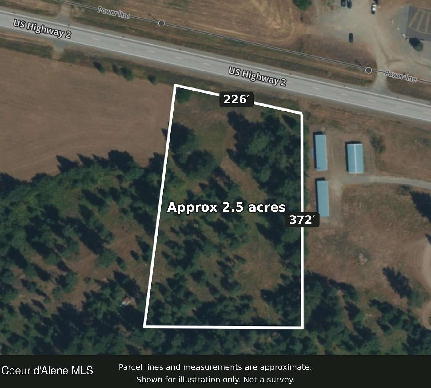 2.5 Acres of Commercial Land for Sale in Bonners Ferry, Idaho