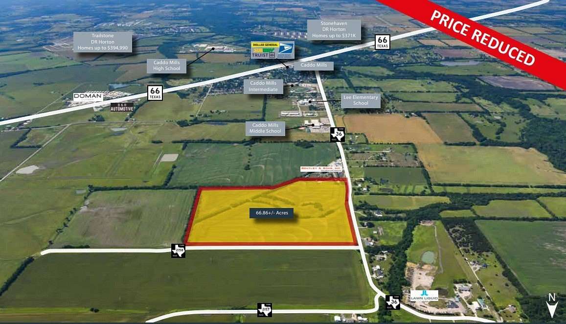 66.9 Acres of Land for Sale in Caddo Mills, Texas