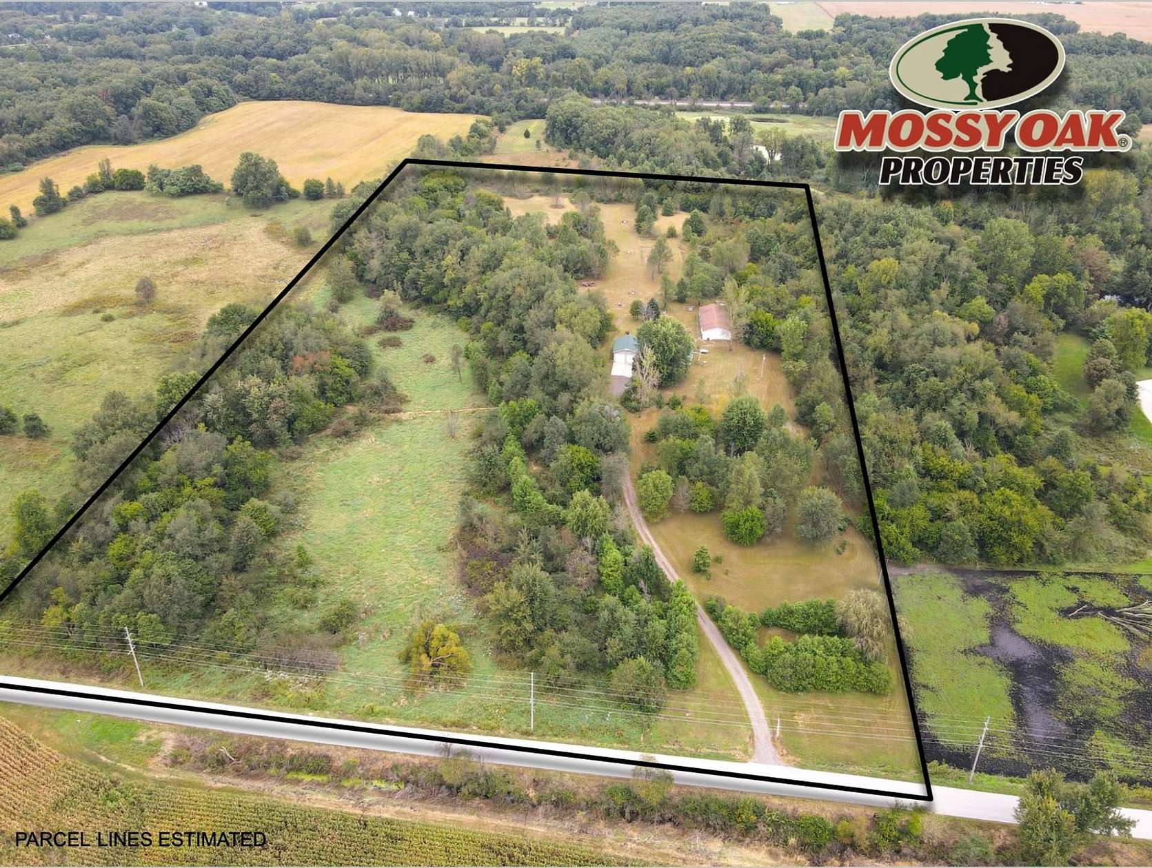 20 Acres of Recreational Land with Home for Auction in Walkerton, Indiana