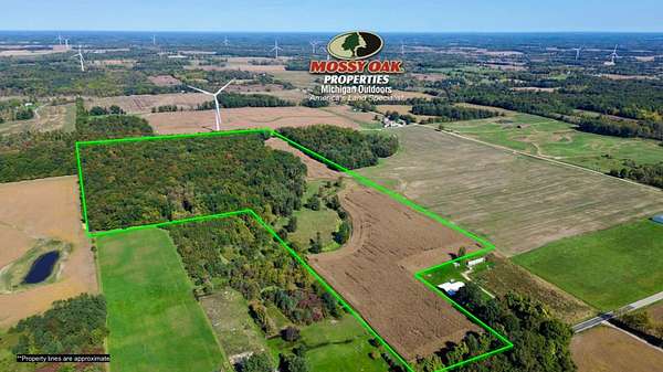 56 Acres of Land for Sale in Pittsford, Michigan