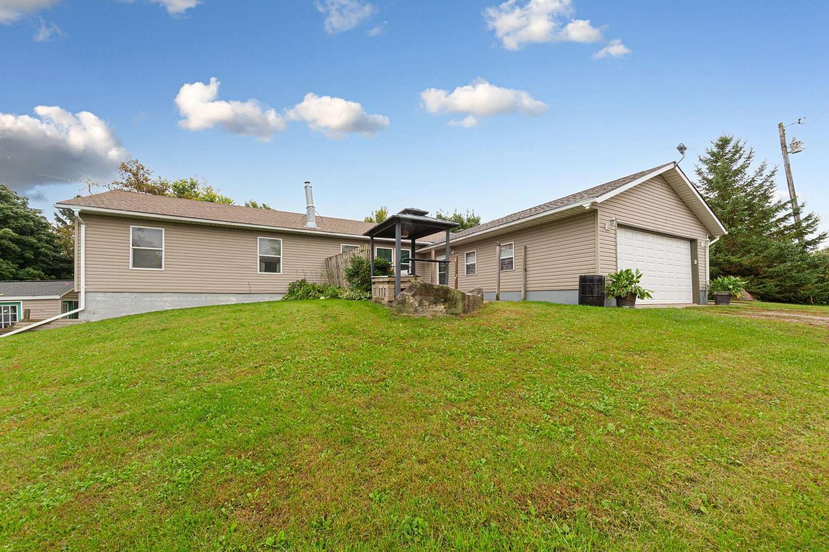3.62 Acres of Land with Home for Sale in Blooming Prairie, Minnesota