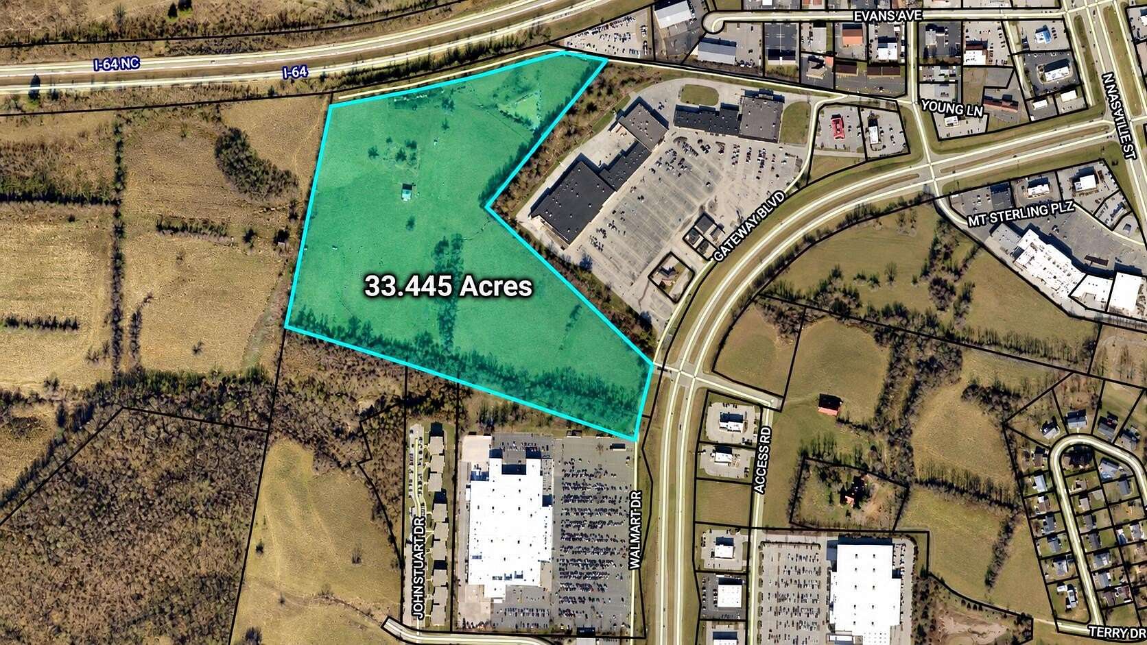 33.4 Acres of Commercial Land for Sale in Mount Sterling, Kentucky