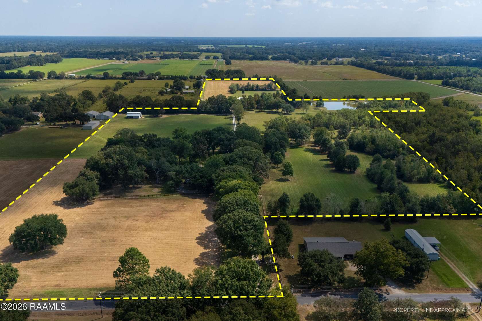 46.9 Acres of Recreational Land with Home for Sale in Church Point, Louisiana