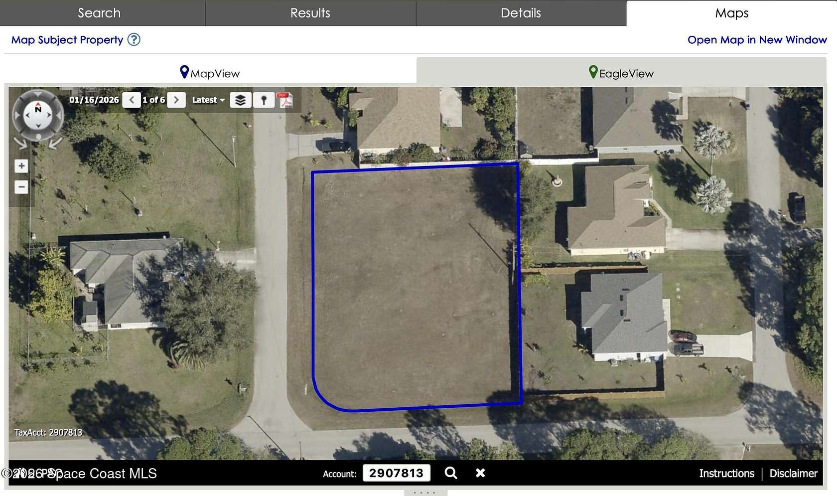 0.5 Acres of Residential Land for Sale in Palm Bay, Florida