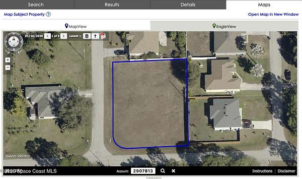 0.5 Acres of Residential Land for Sale in Palm Bay, Florida
